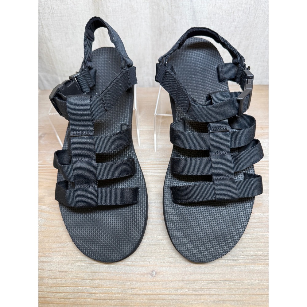 Teva Original Universal Rope Sandals Black Strappy Buckle Women 10 1106854